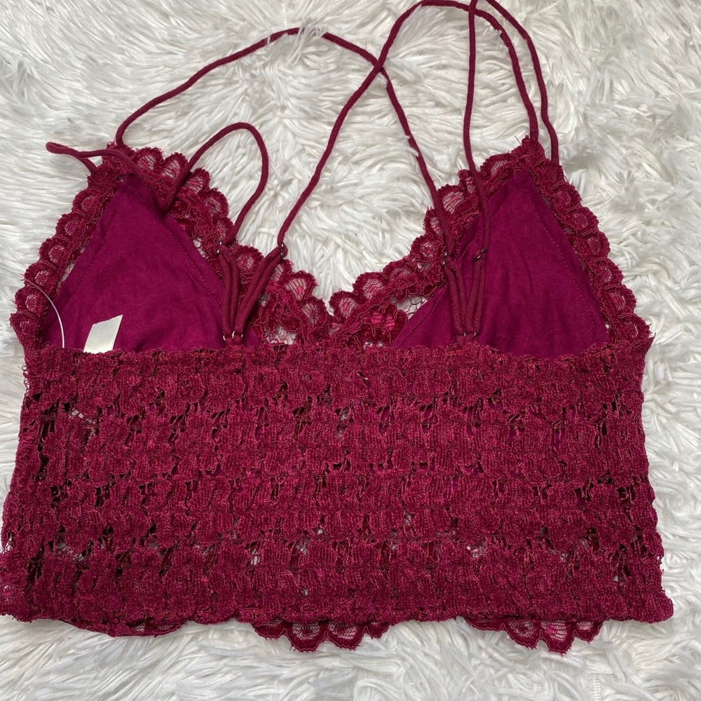 Free People | Celine Mulberry Velvet Bralette - Picture 5 of 9